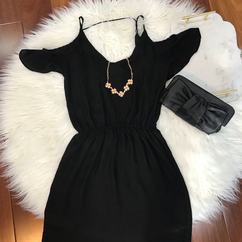 🎀Black Fluxus Casual Dress🌱
